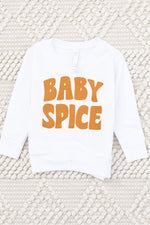 Load image into Gallery viewer, Baby Spice Orange Toddler White Graphic Sweatshirt

