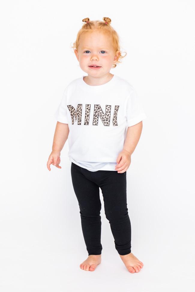 Mini Animal Print Baby Tee White