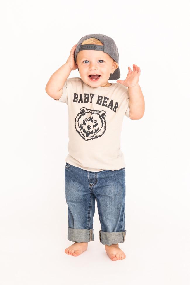 Baby Bear Toddler Graphic Heather Dust Tee