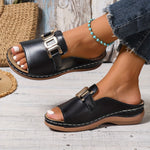 Load image into Gallery viewer, Venesia Sandals with Comfortable Wedge Sole

