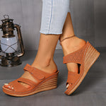 Load image into Gallery viewer, Tarragone Sandals with Comfortable Wedge Heel Sole of 7.5 cm
