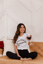 Load image into Gallery viewer, Animal Print Very Merry Christmas White Graphic Tee
