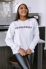 Load image into Gallery viewer, Indoorsy Ash Graphic Sweatshirt
