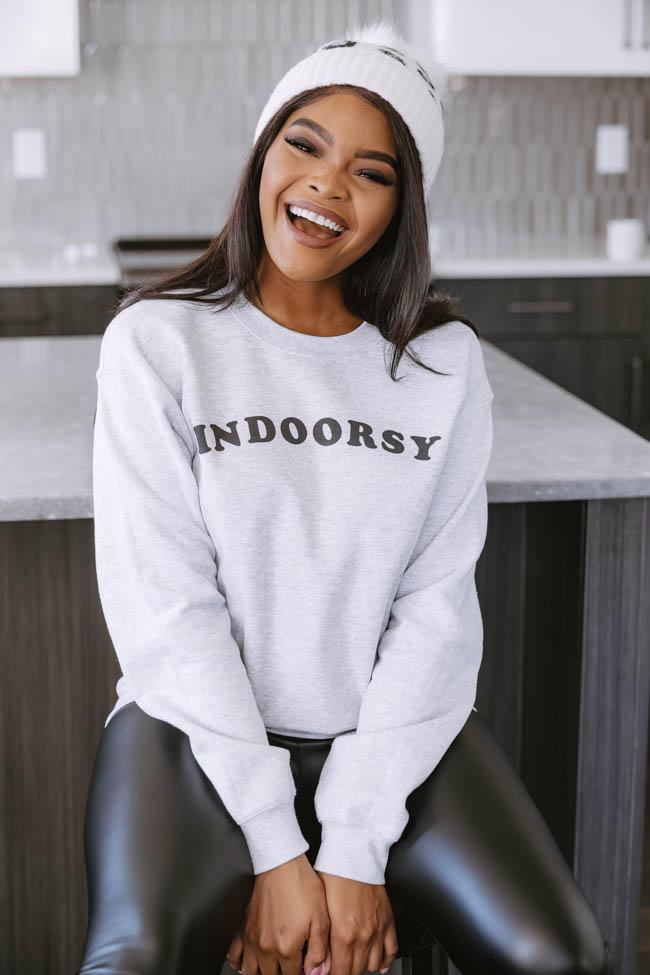 Indoorsy Ash Graphic Sweatshirt