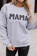 Load image into Gallery viewer, Mama Block Grey Graphic Sweatshirt
