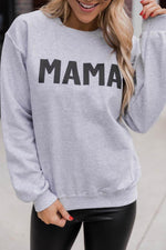 Load image into Gallery viewer, Mama Block Grey Graphic Sweatshirt
