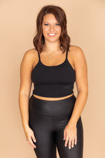 Load image into Gallery viewer, Let&#39;s Seize The Day Black Bra Top
