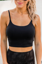 Load image into Gallery viewer, Let&#39;s Seize The Day Black Bra Top
