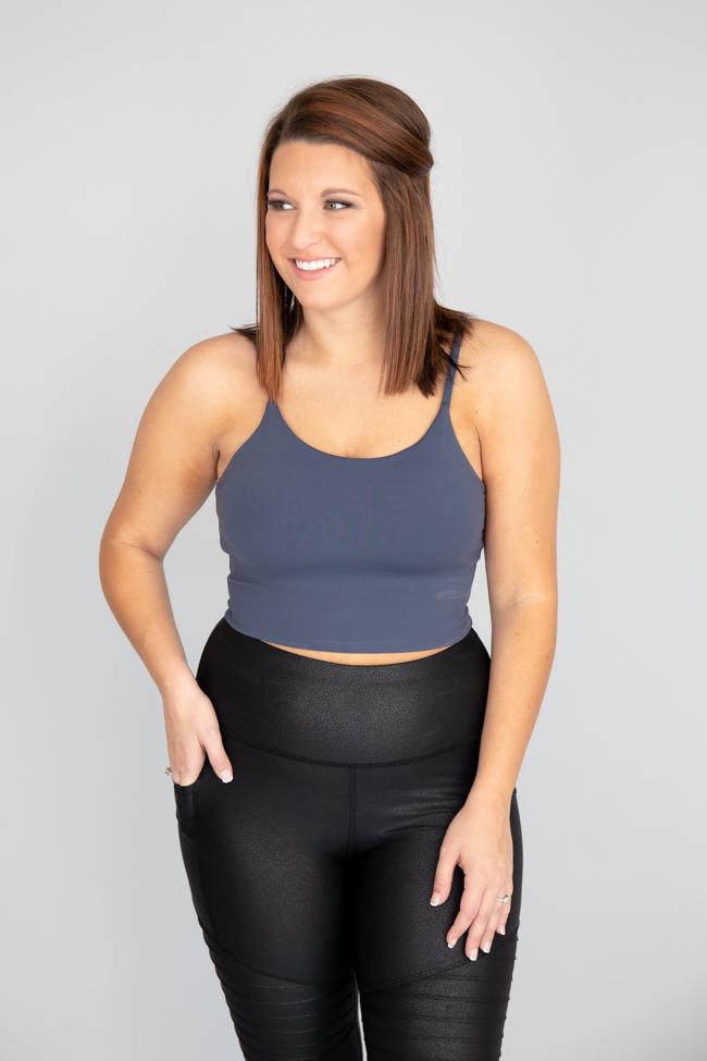 Let's Seize The Day Navy Bra Top