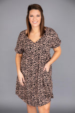 Load image into Gallery viewer, Unstoppable Feeling Babydoll Animal Print Dress
