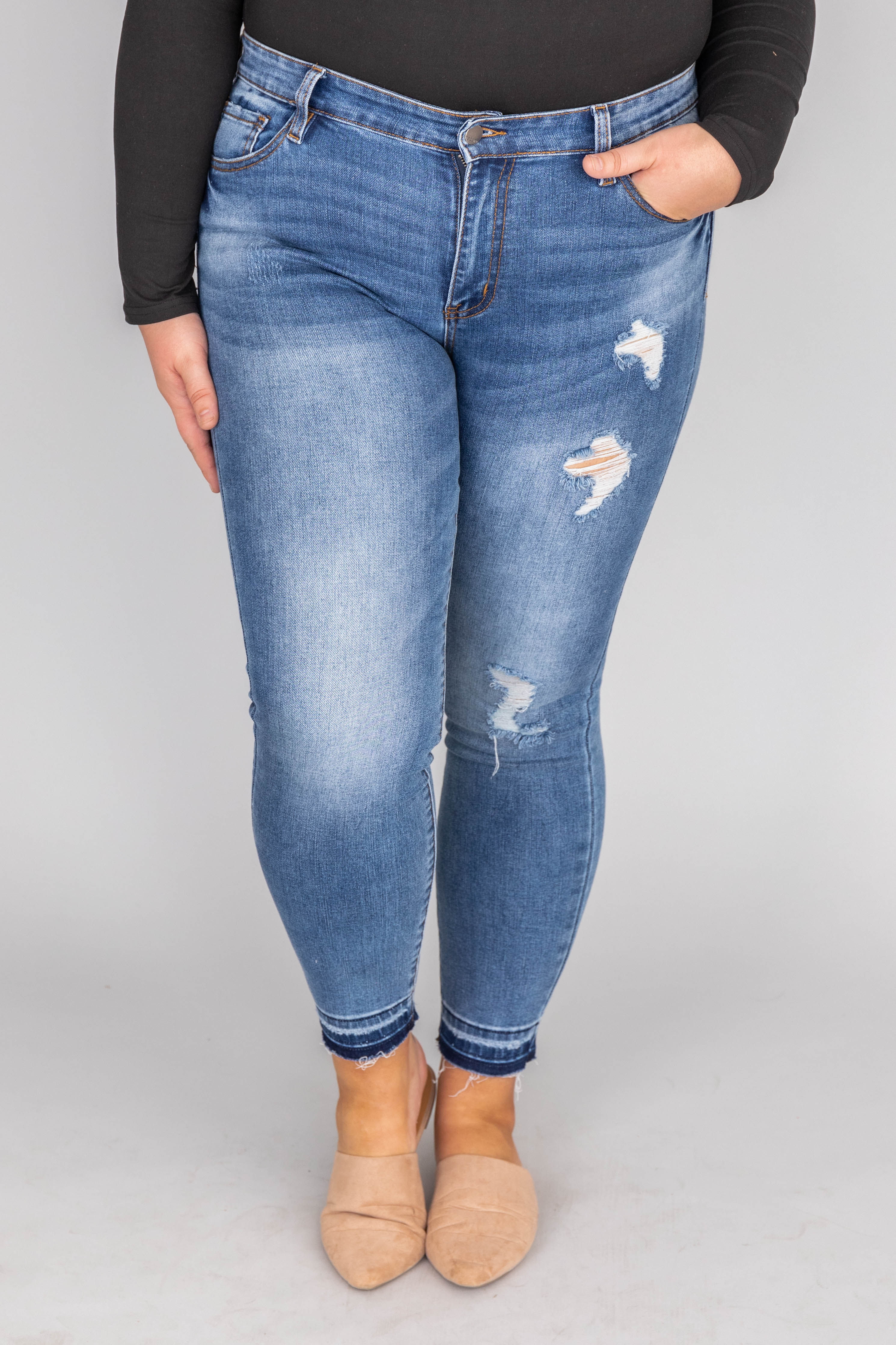 Mandy Medium Wash Skinny Jeans