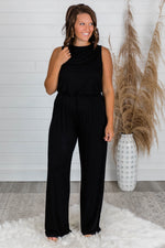 Load image into Gallery viewer, So Much Love Black Jumpsuit
