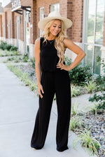 Load image into Gallery viewer, So Much Love Black Jumpsuit
