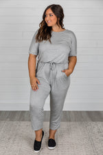 Load image into Gallery viewer, Surprise Party Grey Jumpsuit
