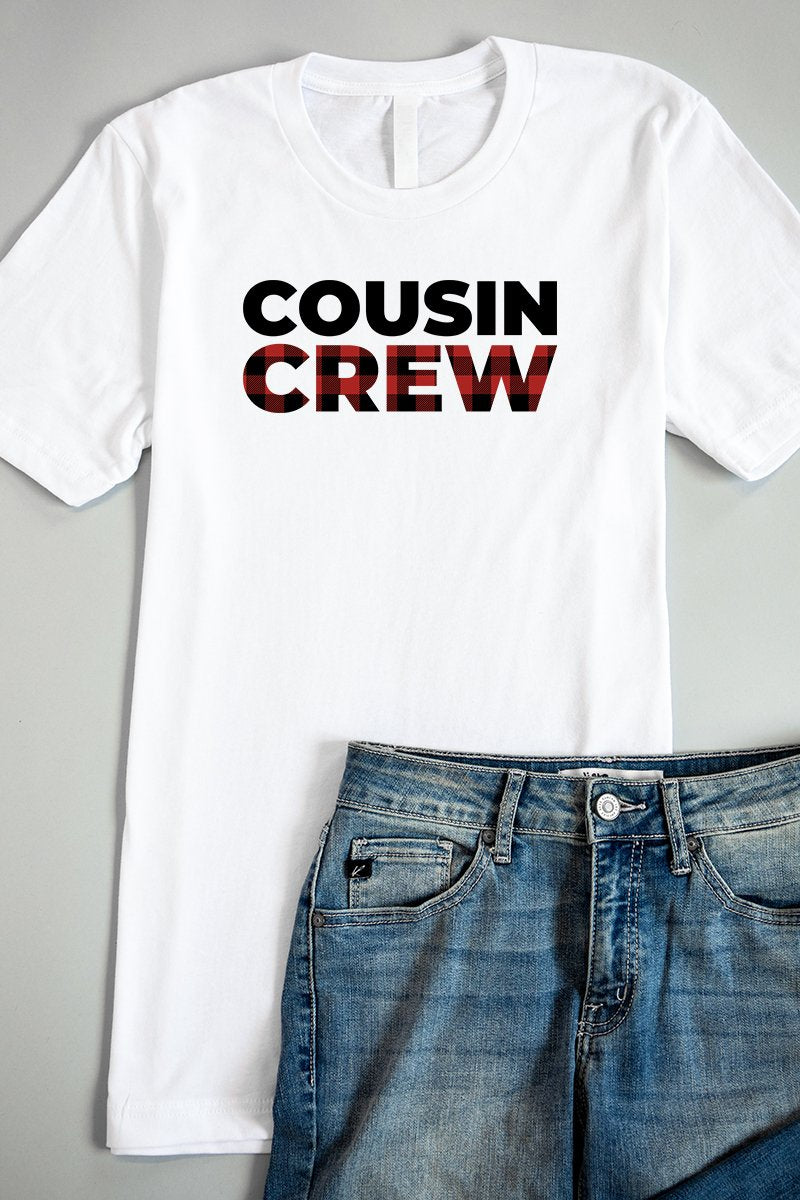 Cousin Crew Graphic White Tee