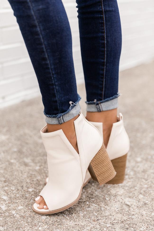 Beth Cream Booties