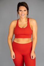 Ladda upp bild till gallerivisning, Let&#39;s Get Moving Sports Bra Red FINAL SALE
