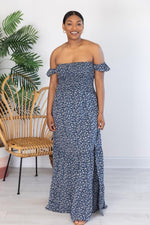 Lade das Bild in den Galerie-Viewer, Lovely Afternoon Navy Maxi Dress
