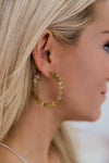 Adore Your Heart Gold Hoop Earrings