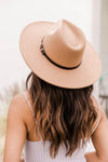 A Familiar Song Wide Brim Fedora Tan Hat