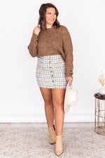 Load image into Gallery viewer, CAITLIN COVINGTON X PINK LILY The Eleanor Camel Crew Neck Sweater
