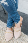 Millie Leather Beige Mules