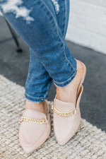 Carregar imagem no visualizador da galeria, Millie Leather Beige Mules
