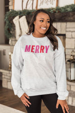 Cargar imagen en el visor de la galería, Colorful Merry Ash Graphic Sweatshirt
