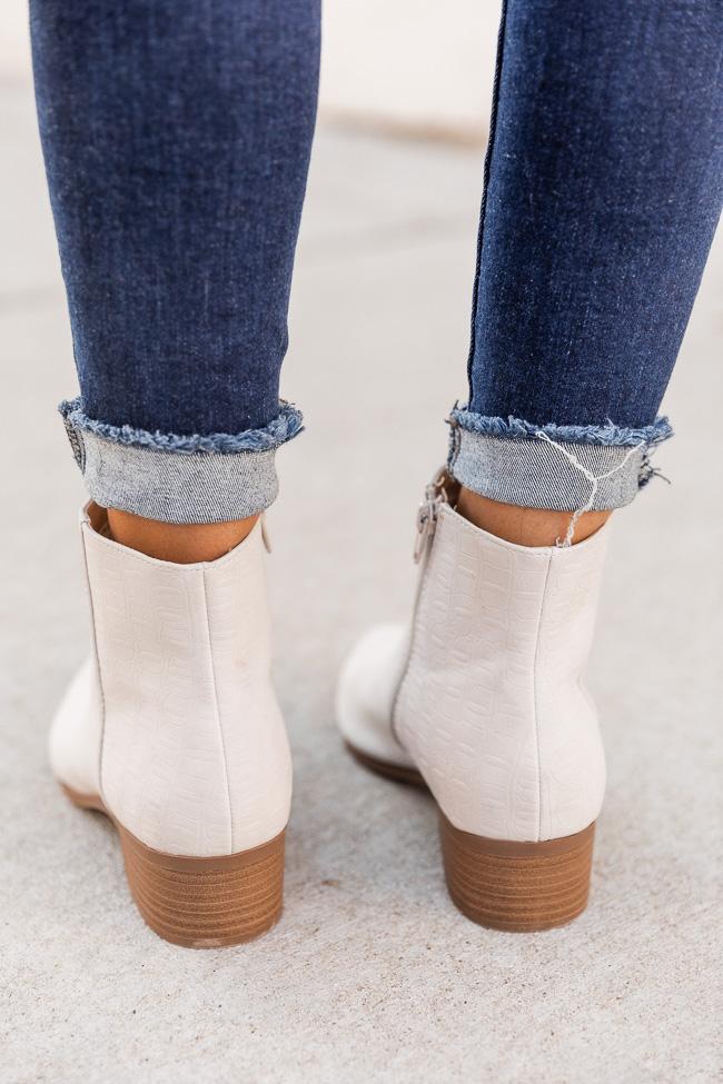 Juno Leather Grey Booties