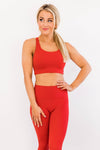 Let's Get Moving Sports Bra Red FINAL SALE