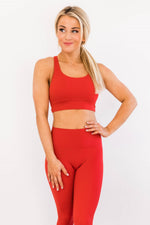 Ladda upp bild till gallerivisning, Let&#39;s Get Moving Sports Bra Red FINAL SALE
