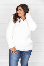 Load image into Gallery viewer, Always Reminding You Sherpa Ivory Hoodie FINAL SALE
