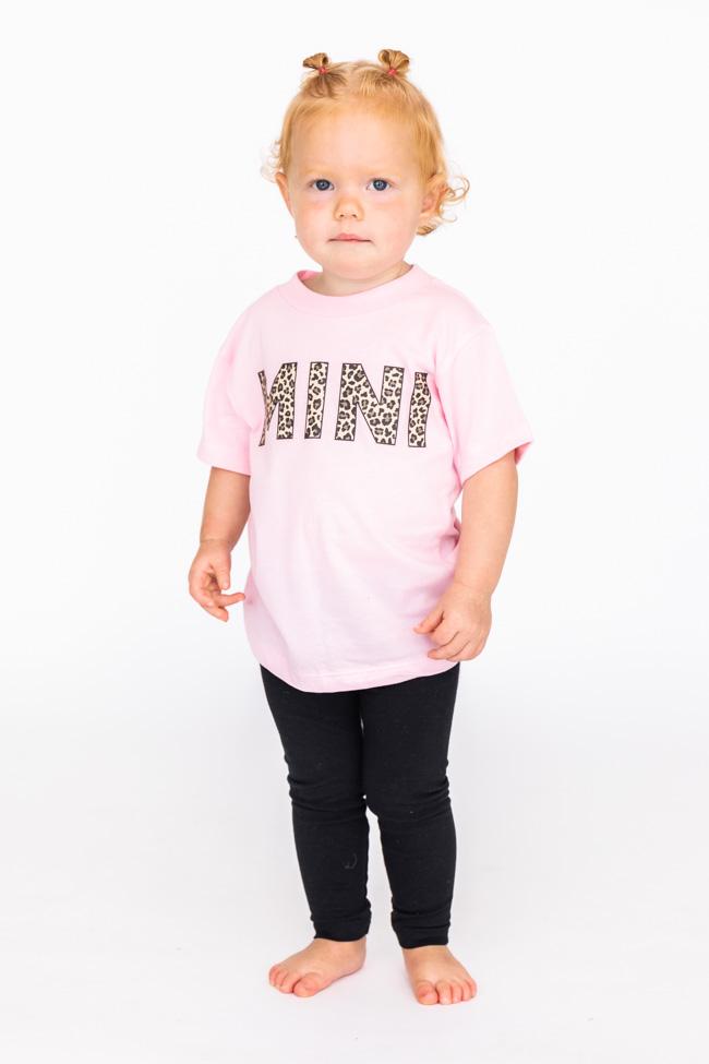 Mini Animal Print Baby Tee Pink