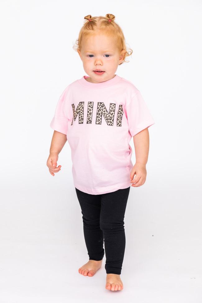 Mini Animal Print Baby Tee Pink