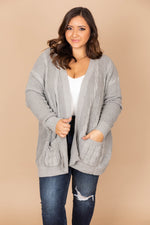 Carica l&#39;immagine nel visualizzatore di Gallery, Won&#39;t Change My Heart Grey Cardigan
