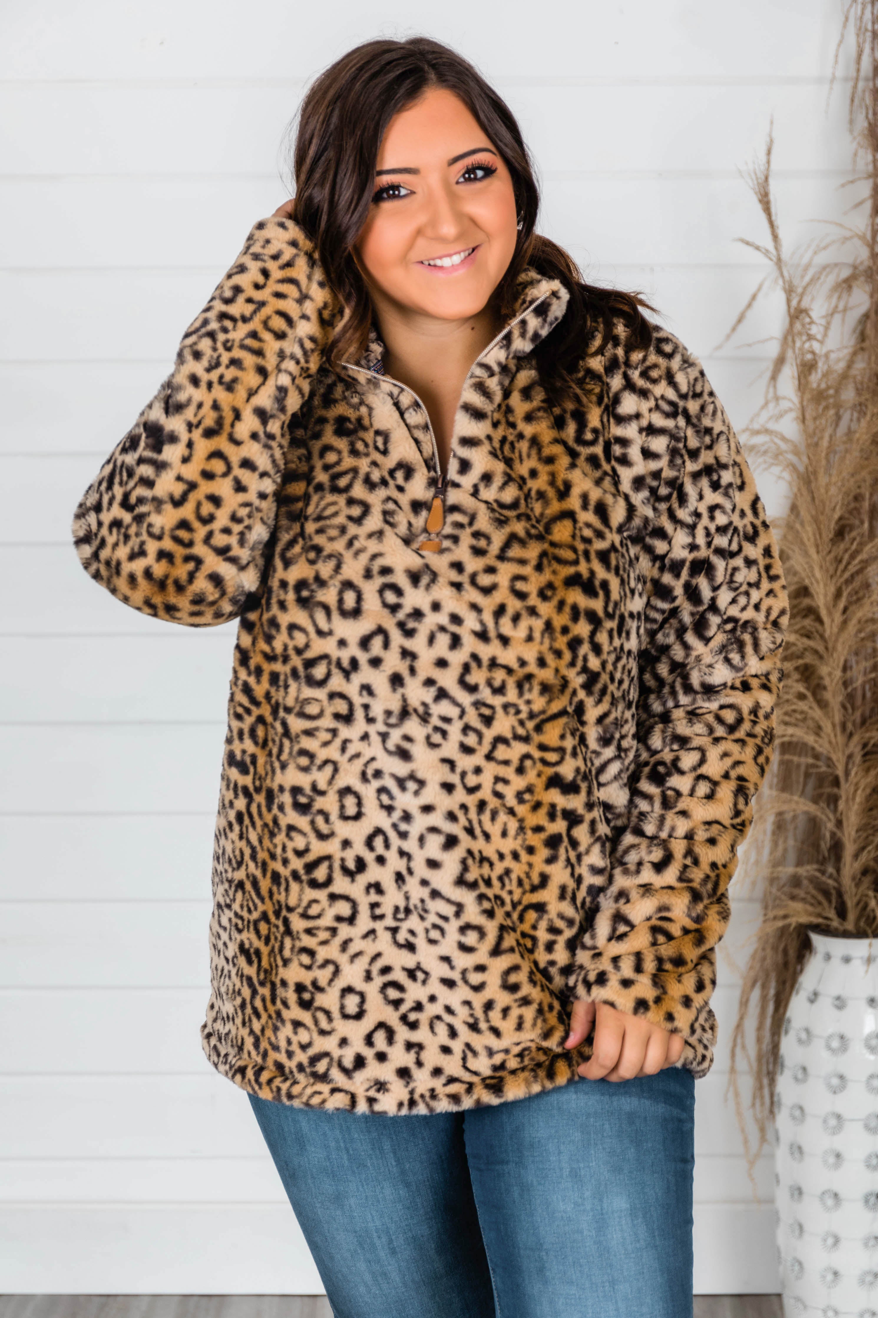 Delight My Heart Animal Print Pullover