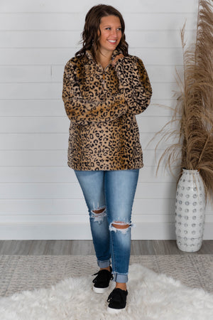 Delight My Heart Animal Print Pullover