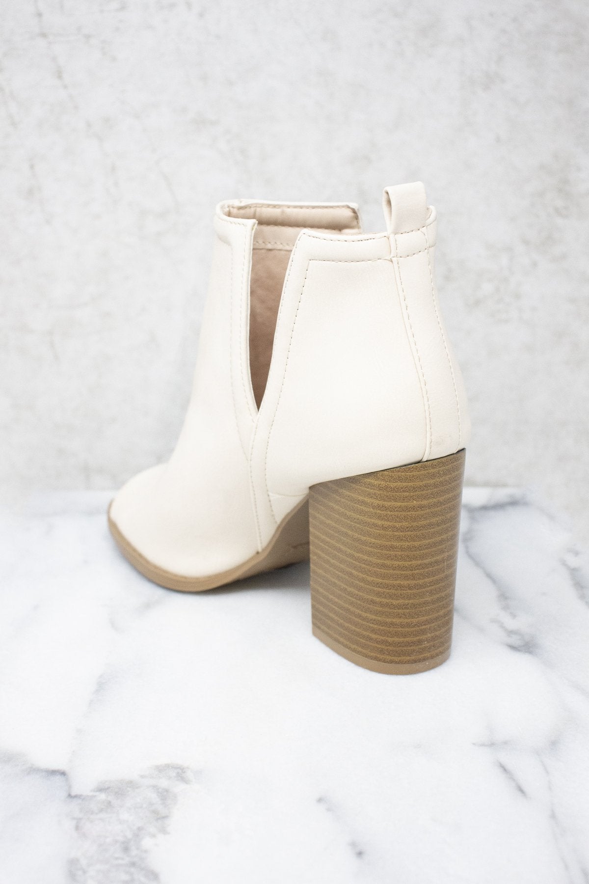 Beth Cream Booties