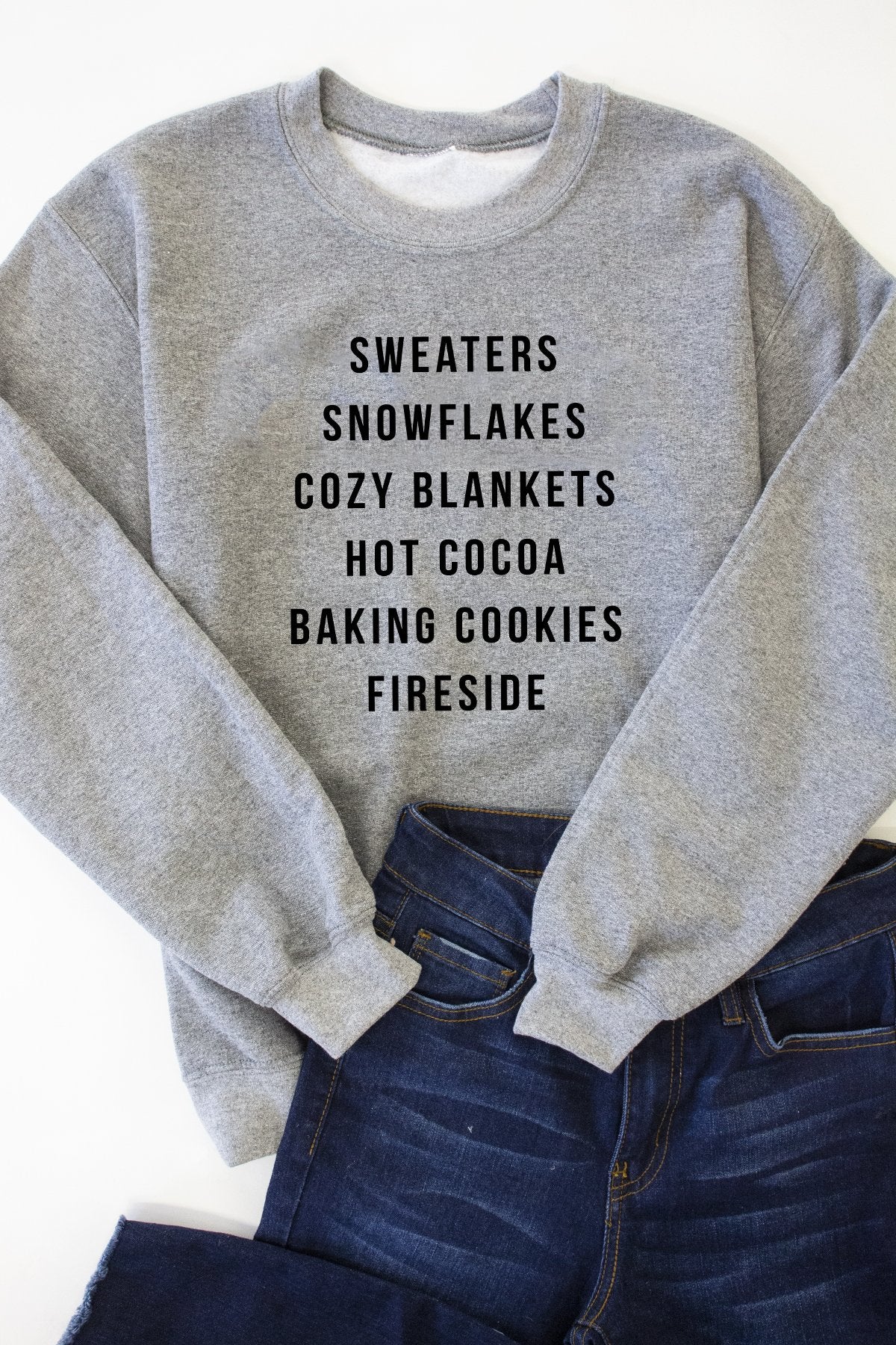 Winter Favorites Heather Grey Graphic Sweatshirt